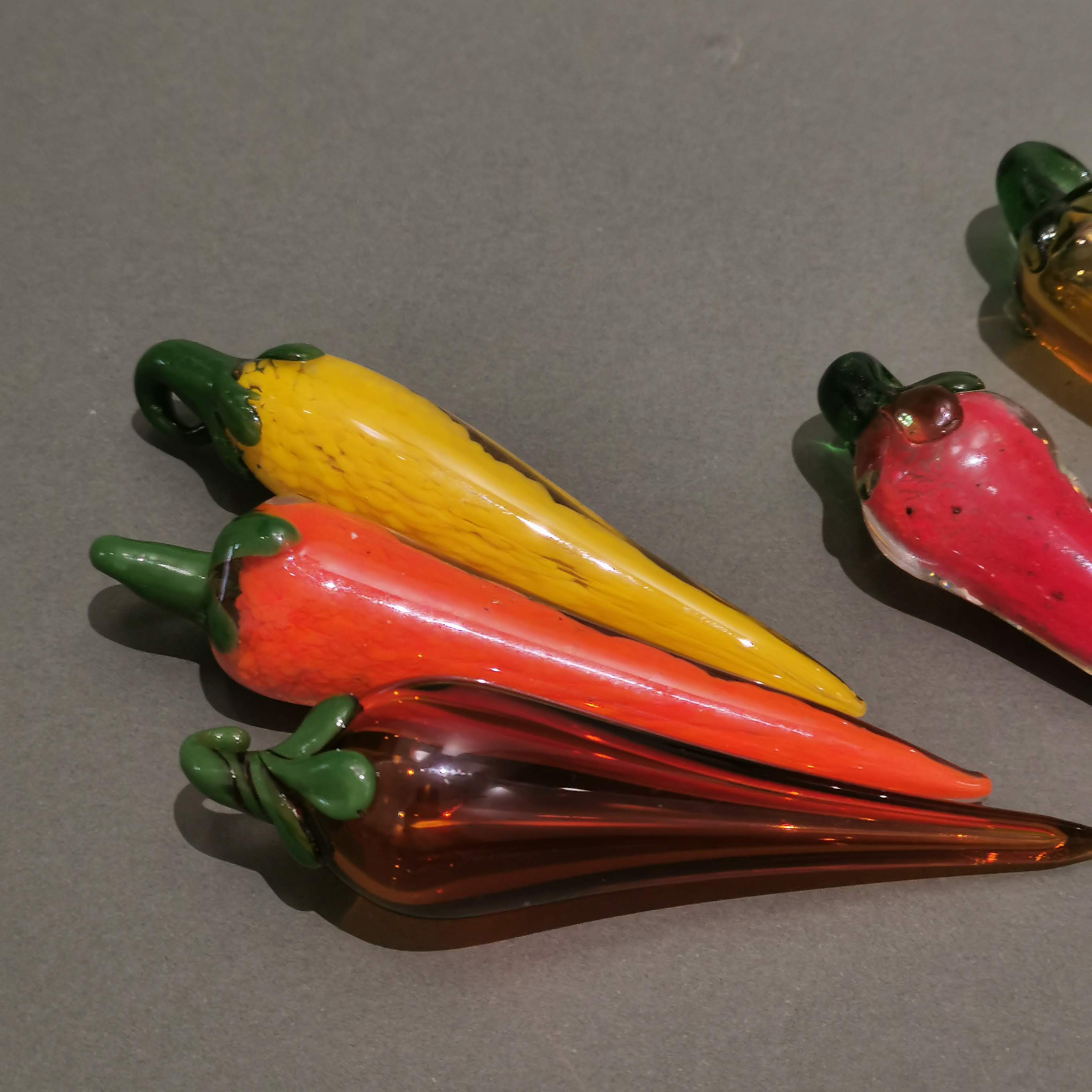 Murano Glass Style Decoration- Chilly Amber