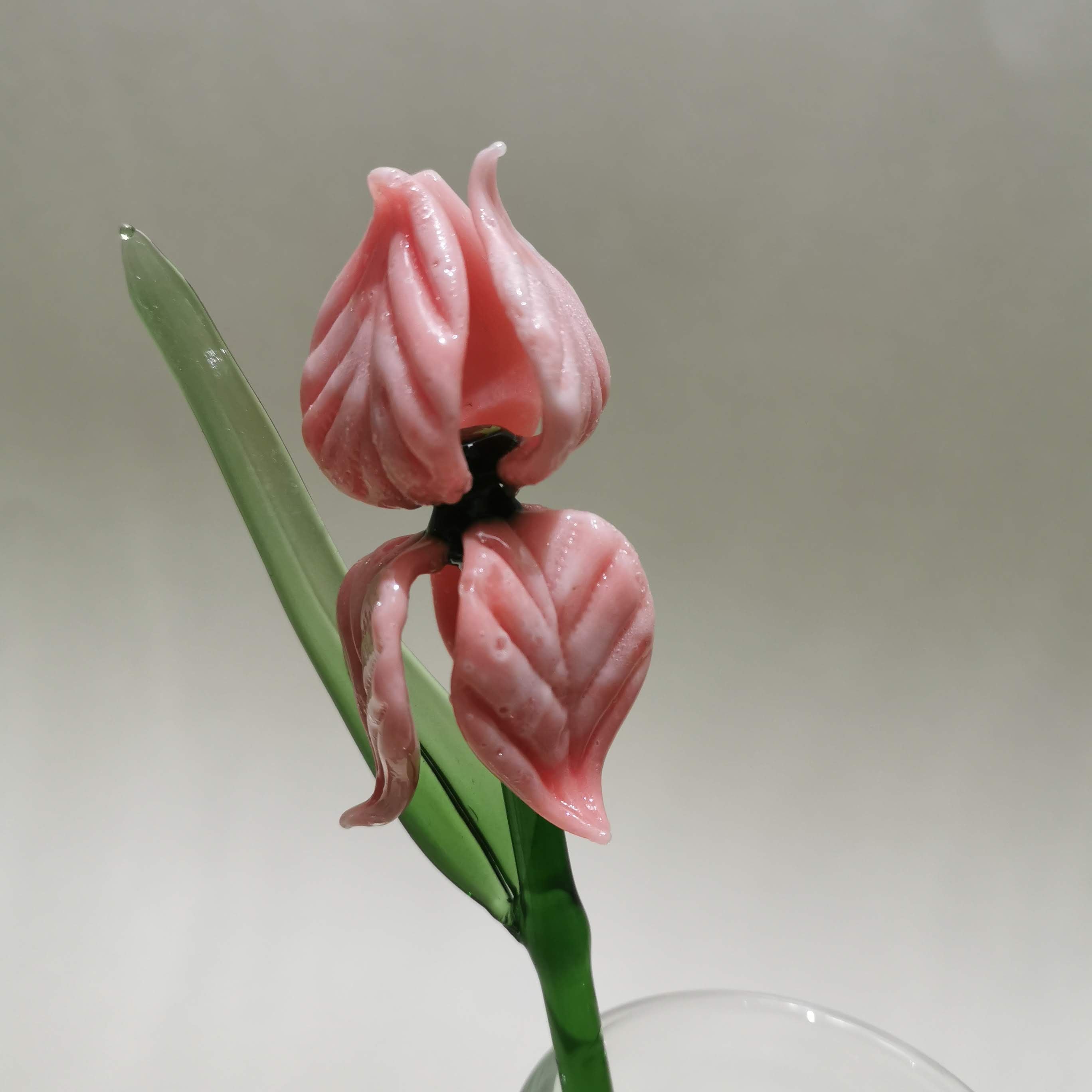 Venetian Rose Glass Flower