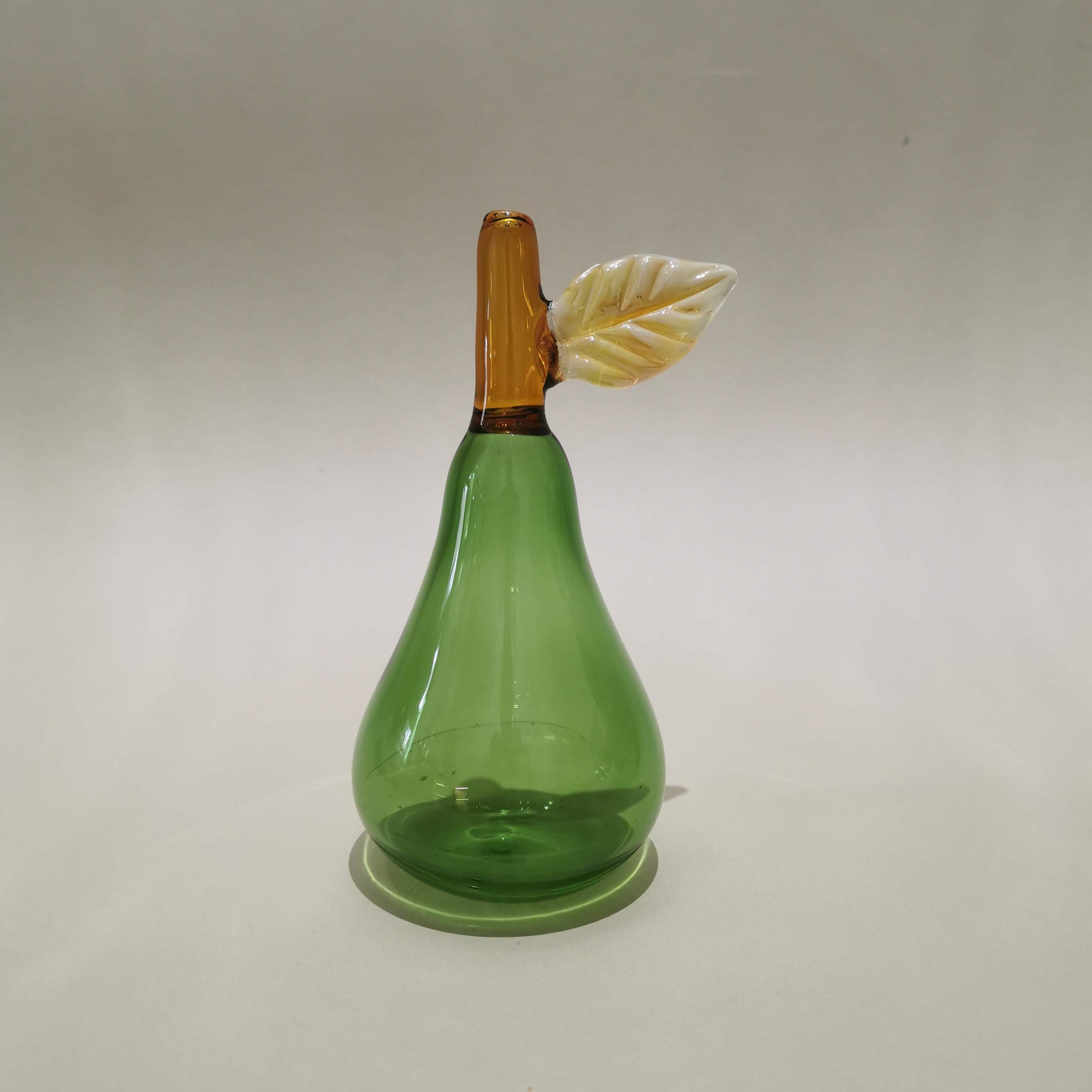 Murano Glass Style Decoration- Pear Green Art Glass