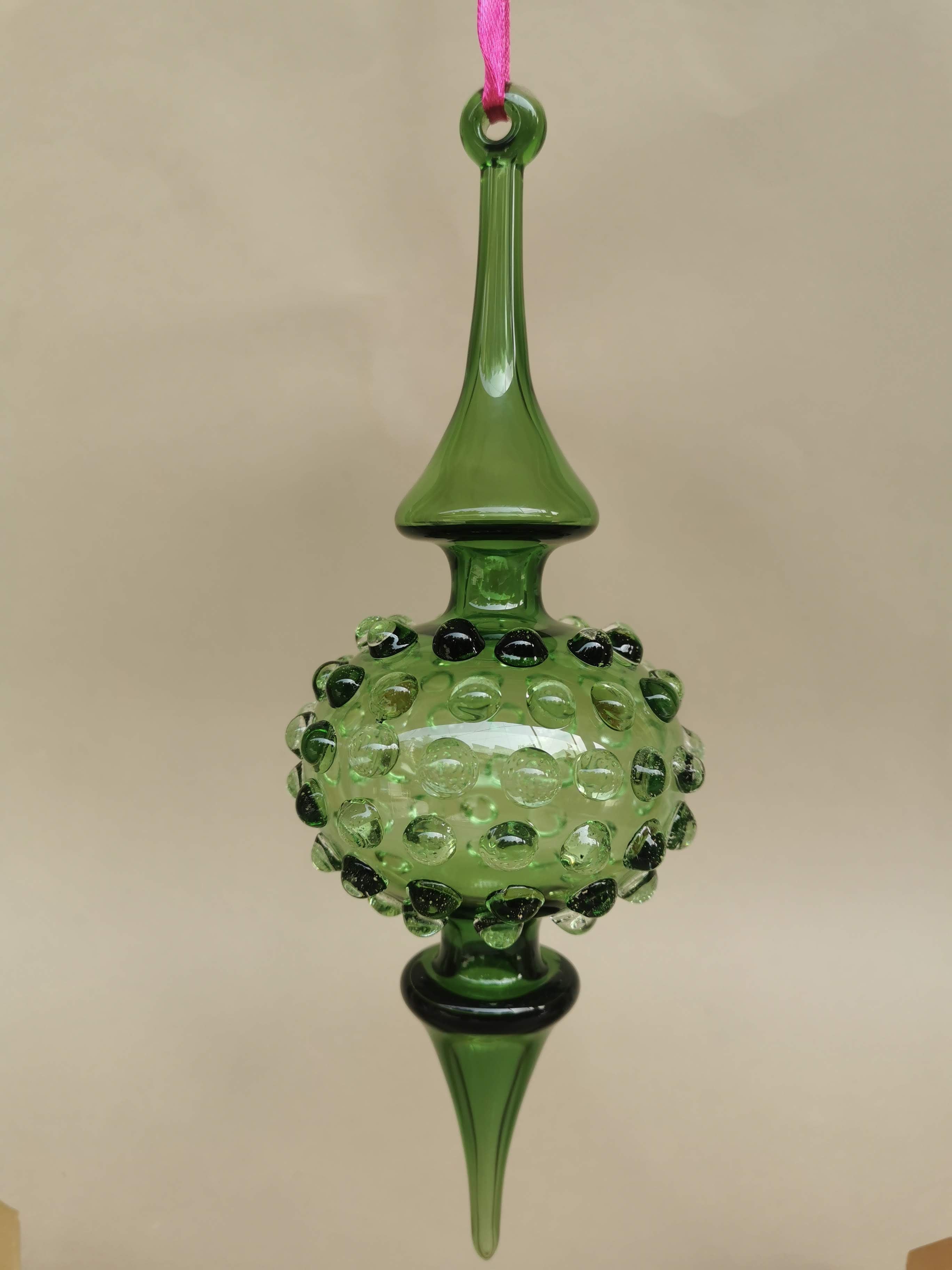 Handblown Glass Ornament - Lumina Jade