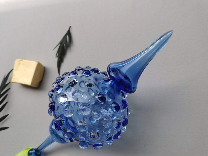 Handblown Glass Ornament -  Lumina, Moroccon Blue