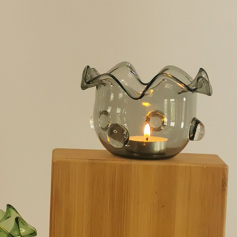Calisto Handblown Glass Tea Light