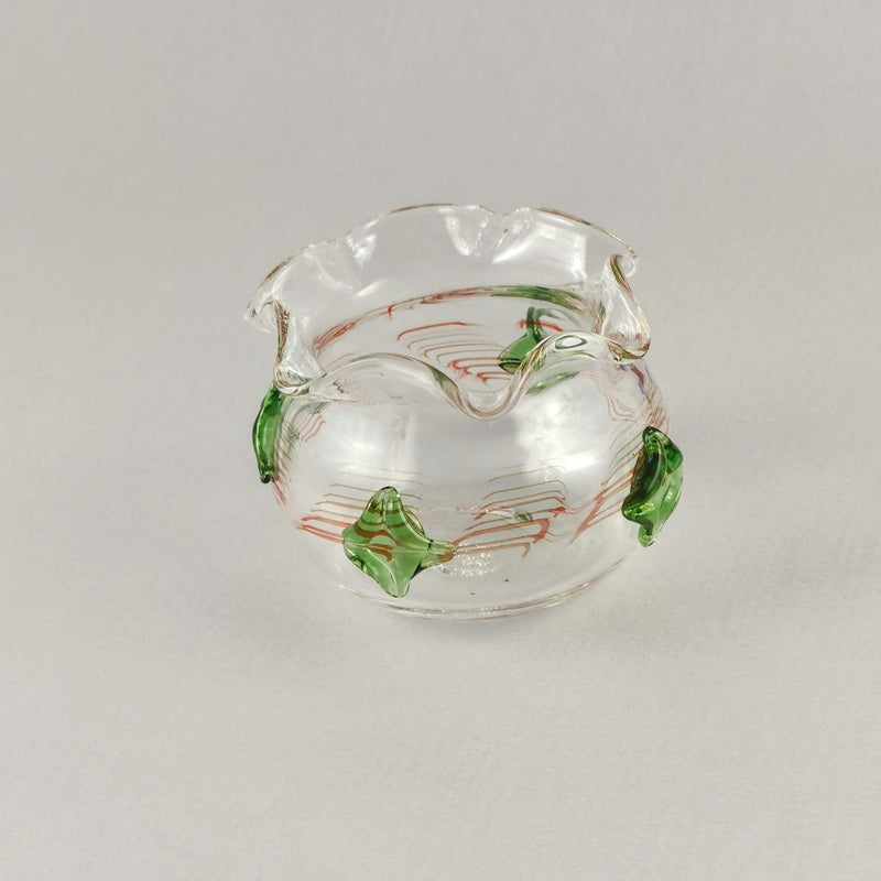 Art Glass Jade Jewel  Abstract Bowl /Vase