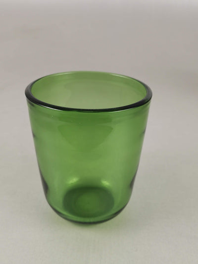 Handmade  Tumbler Glass - Emerald  Alchemy (single glass)