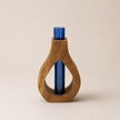 The Holding Form — Sculptural Wood & Glass Flower Holder