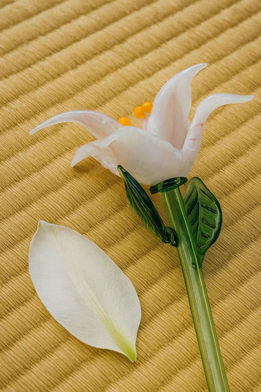 Blooming  Lillies- Glass Flower Bouquet