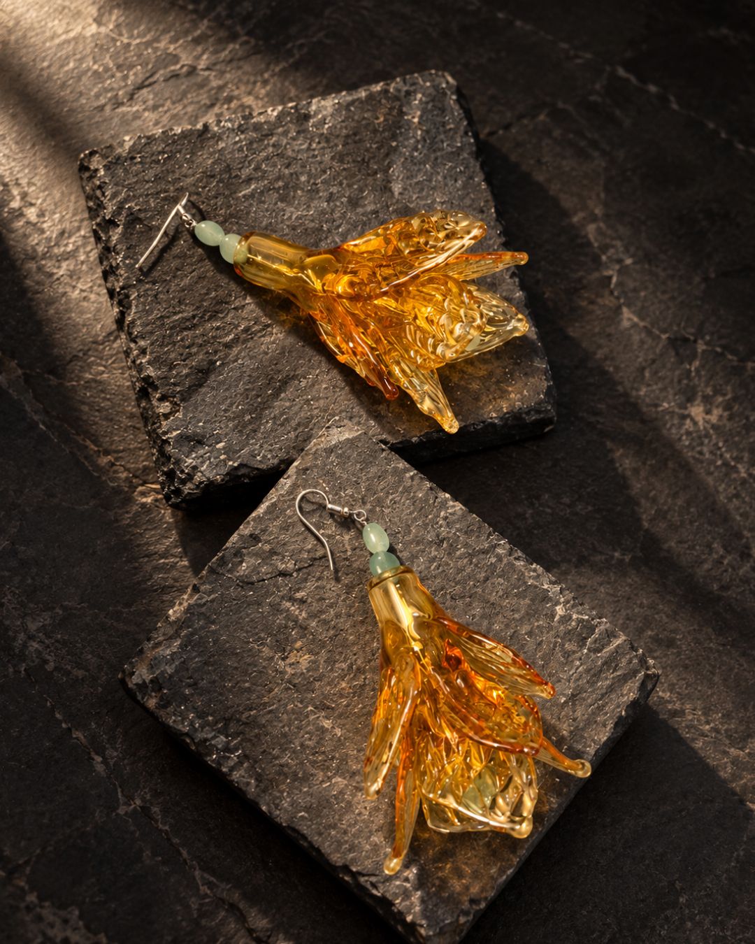 Wild Amber Earrings