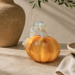 Murano-Style Glass-  Harvest Amber Pumpkin