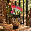 Crimson Reverie — A Botanical Glass Composition