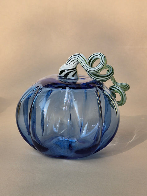 Murano-Style Glass Pumpkin Collectible
