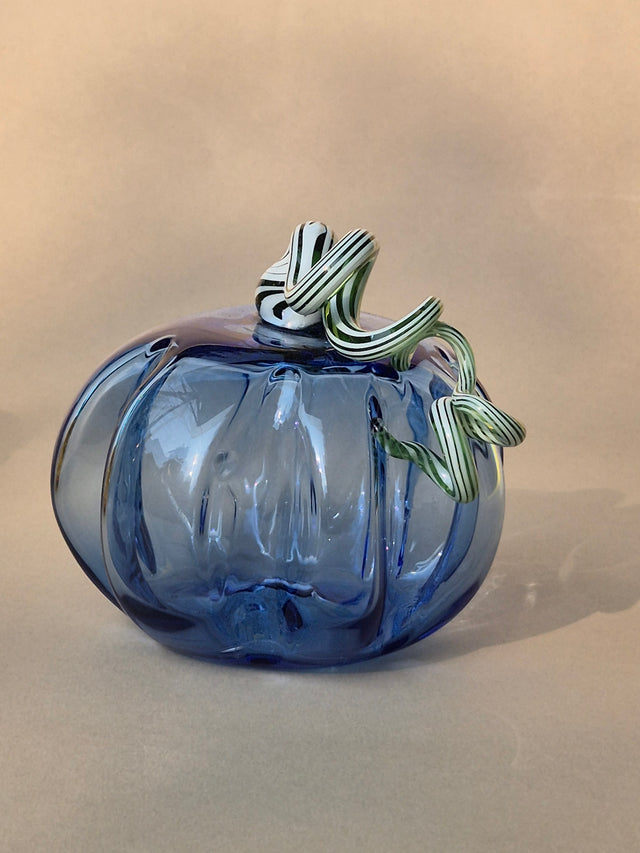 Murano-Style Glass Pumpkin Collectible