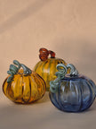 Murano-Style Glass Pumpkin Collectible