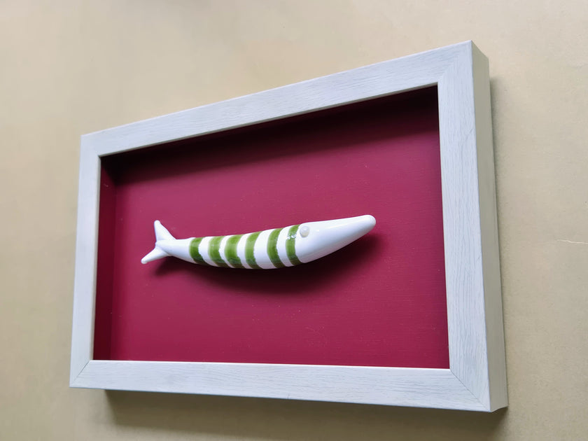 Modern Coastal Wall Art – Quirky Handblown Fish Design for Home & Gift Décor