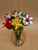 Tinsel Lillies- Glass Flower Bouquet