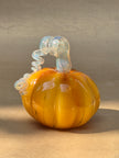 Murano-Style Glass-  Harvest Amber Pumpkin