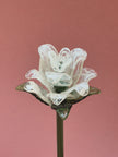Pearl Lisianthus- Handblown Glass Flower