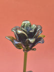 Cobalt Lisianthus- Handblown Glass Flower