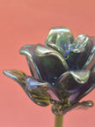 Cobalt Lisianthus- Handblown Glass Flower