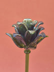 Cobalt Lisianthus- Handblown Glass Flower