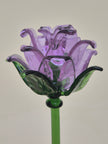 Amethyst Lisianthus- Handblown Glass Flower