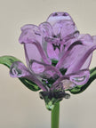 Amethyst Lisianthus- Handblown Glass Flower