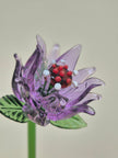 Viola Clematis- Hand-Blown Glass Flower