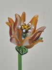 Ember Clematis- Hand-Blown Glass Flower
