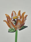 Ember Clematis- Hand-Blown Glass Flower