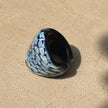 Midnight Reef | Handblown Glass Statement Ring