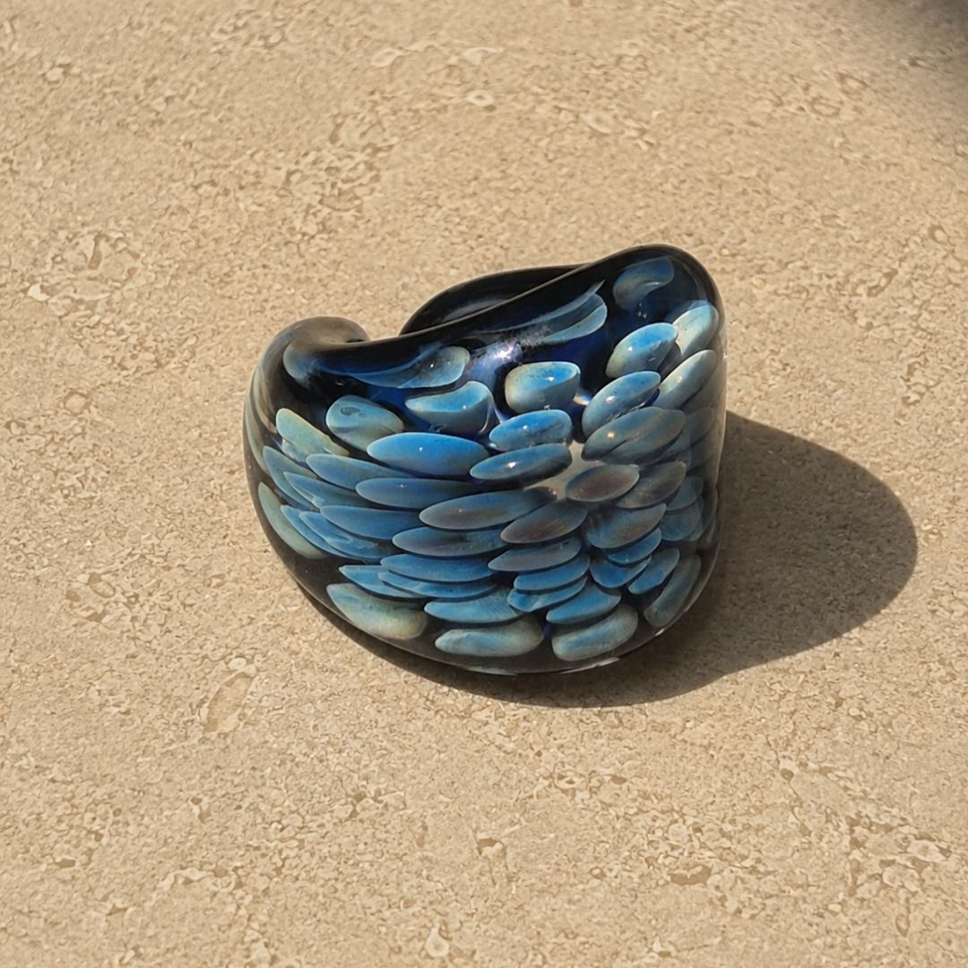 Midnight Reef | Handblown Glass Statement Ring