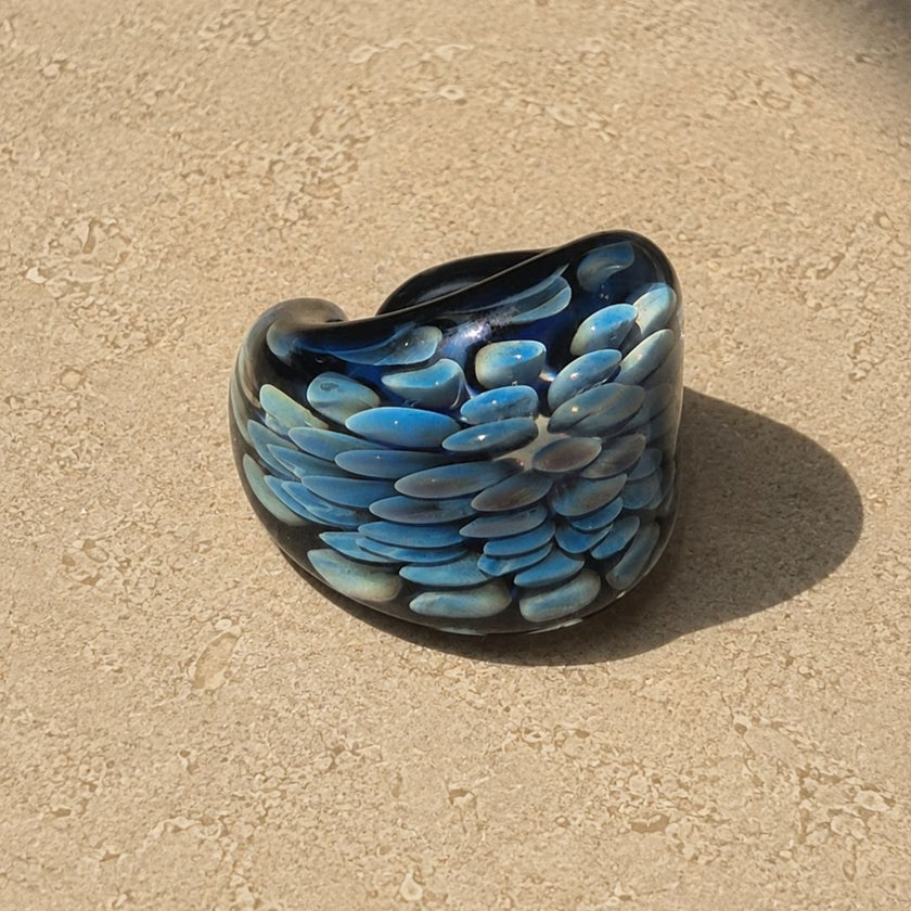 Midnight Reef | Handblown Glass Statement Ring