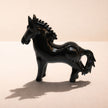 Noir Equus — Handblown Black Glass Horse Sculpture