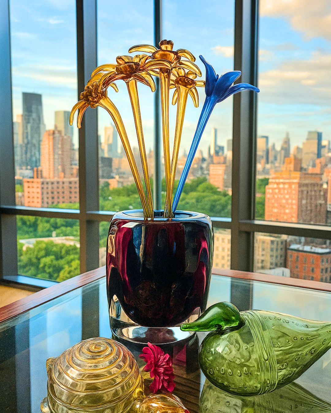 Celestial Bloom Limited Edition Bouquet – Vase + 5 Glass Flowers (Collector’s Edition)