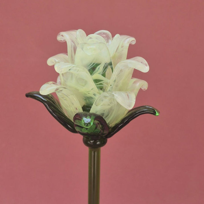 Primrose Lisianthus- Handblown Glass Flower