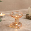 Art Glass Puja Diya-  Gulabi Maharani