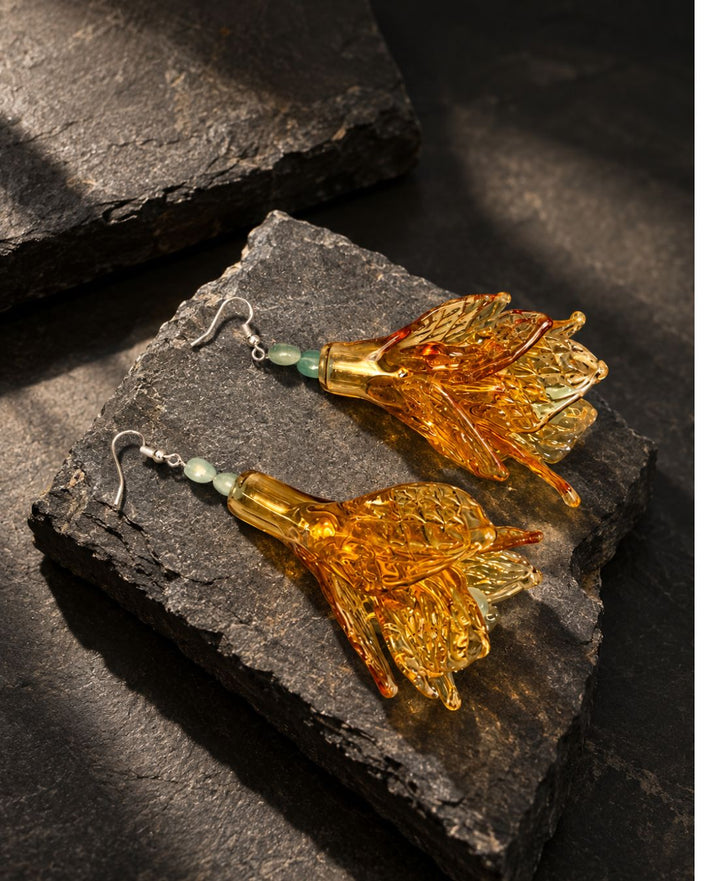 Wild Amber Earrings