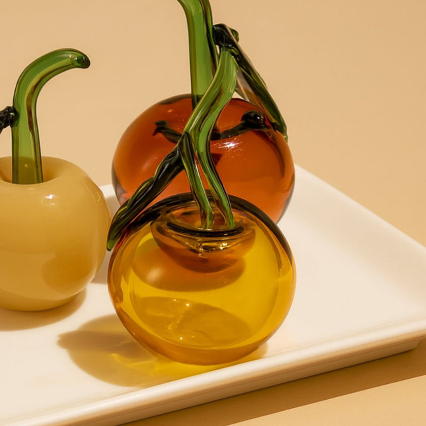 Murano Glass Style Decoration- Cherry Apples