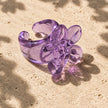 Amethyst Blossom | Handblown Glass Flower Ring