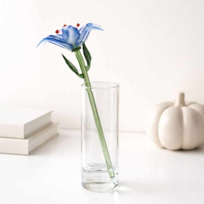 Bloom of Light – Hand-Blown Glass Lily