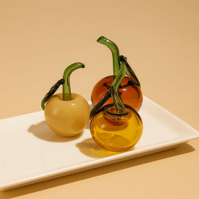 Murano Glass Style Decoration- Cherry Apples