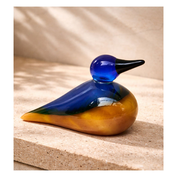 Cobalt Dusk — Handblown Glass Bird