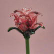 Rosalina Lisianthus- Handblown Glass Flower-Full Bouquet