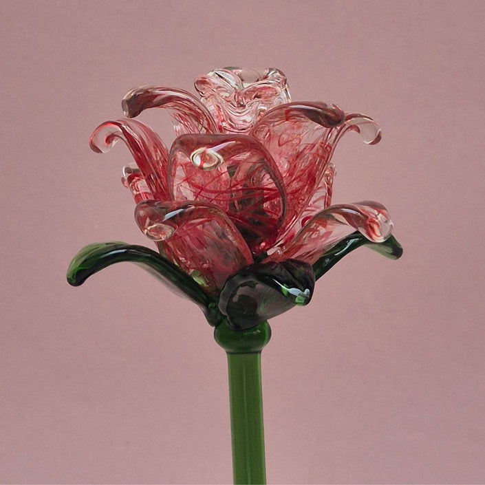 Rosalina Lisianthus- Handblown Glass Flower