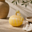 Murano-Style Glass- Moonstone Pumpkin
