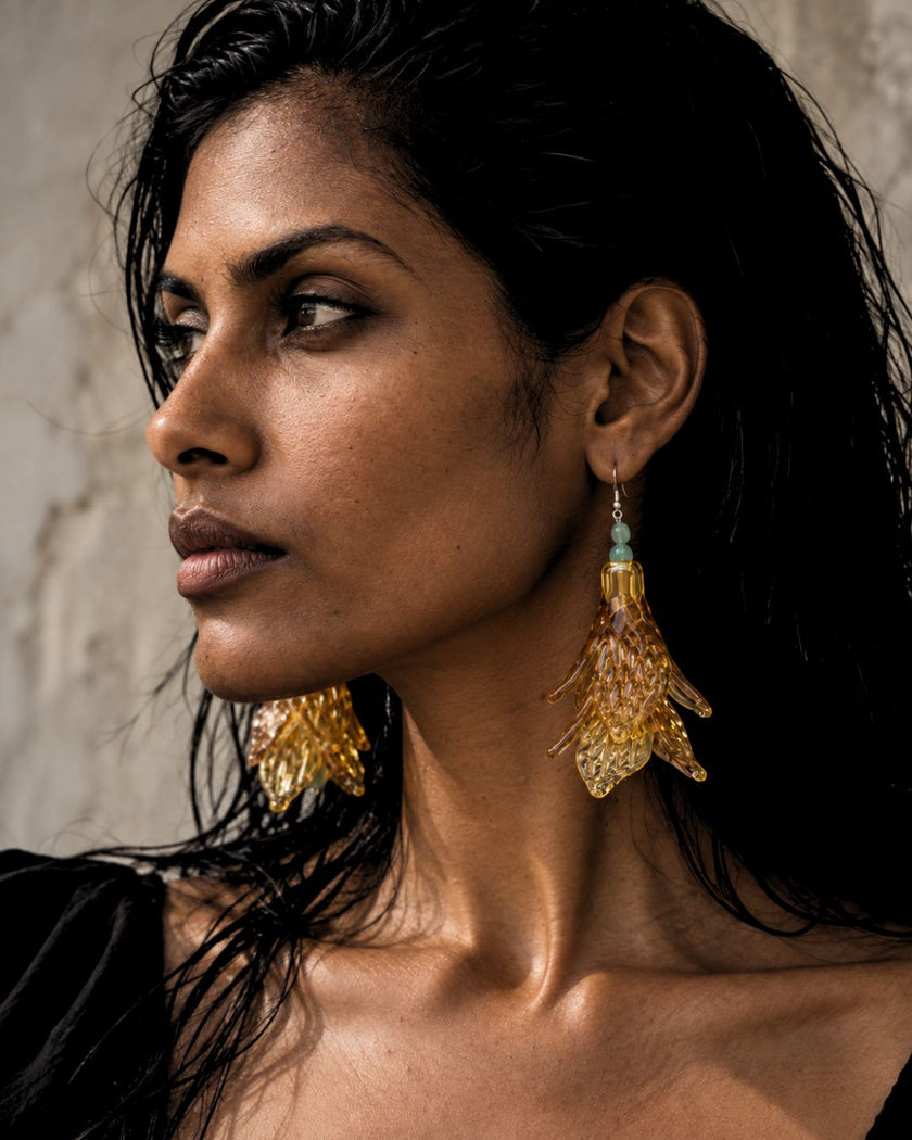 Wild Amber Earrings