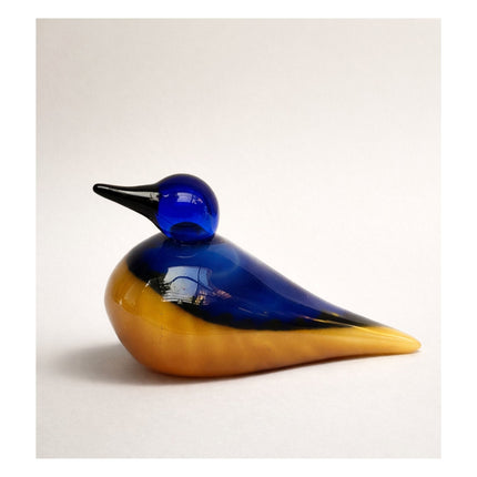 Cobalt Dusk — Handblown Glass Bird