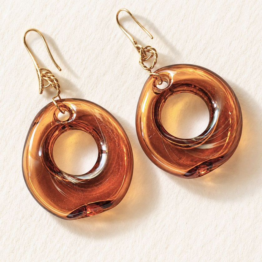 Solstice — Handblown Glass Earrings