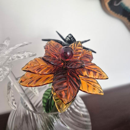 Glass Sunflower Stem- Helianthus Emberveil