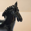 Noir Equus — Handblown Black Glass Horse Sculpture