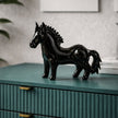 Noir Equus — Handblown Black Glass Horse Sculpture